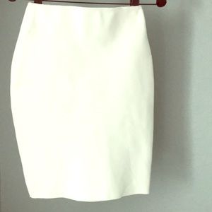 White pencil skirt polyester spandex size small